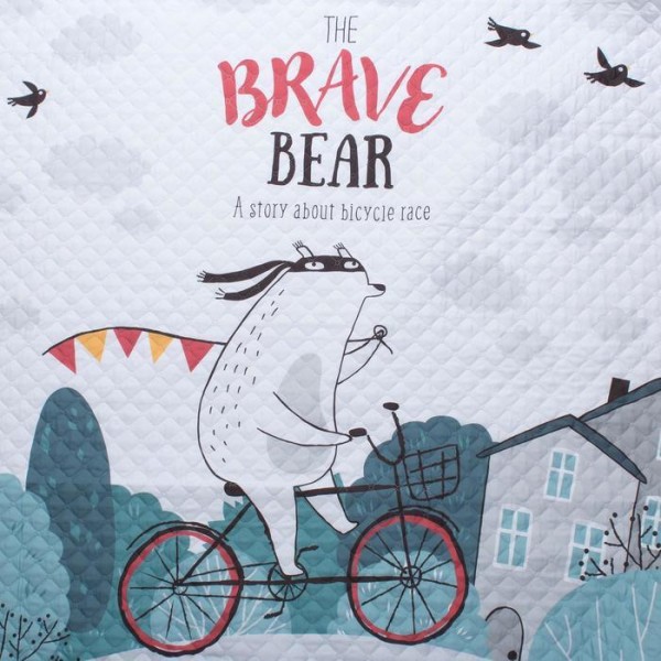 Покрывало "Этель" 2 сп Brave bear, 180*220 см, микрофибра