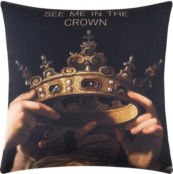 Подушка декоративная Crown, 35х35 см, габардин, 100% п/э