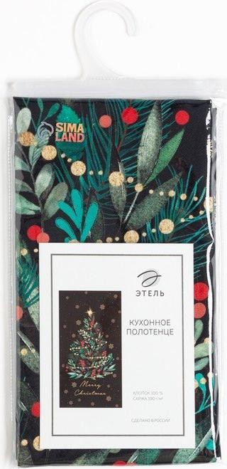 Новогоднее полотенце "Этель" Christmas 40х73см, 100% хл, саржа 190 гр/м2 718200