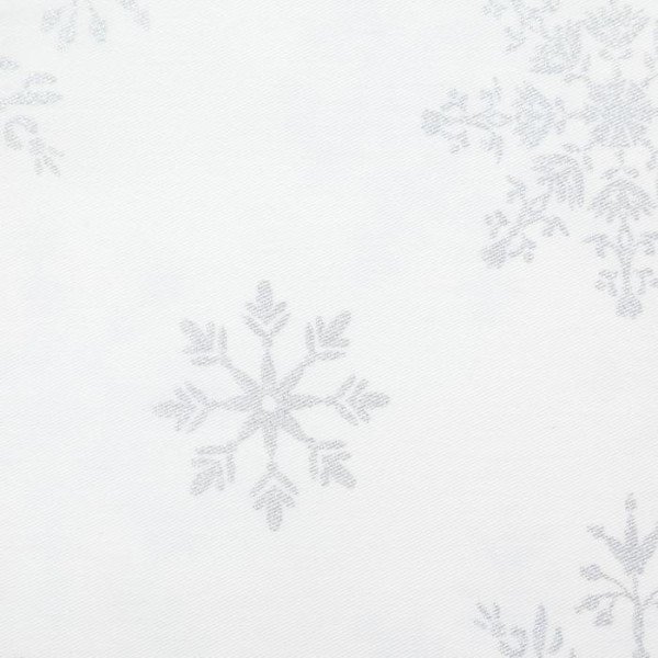 Скатерть "Этель" Серебряные снежинки 149х180см, 100%хл, 190г/м2