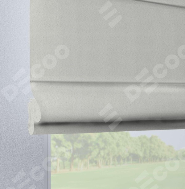 Римская штора на петлях «Кортин», ткань блэкаут однотонный, милк