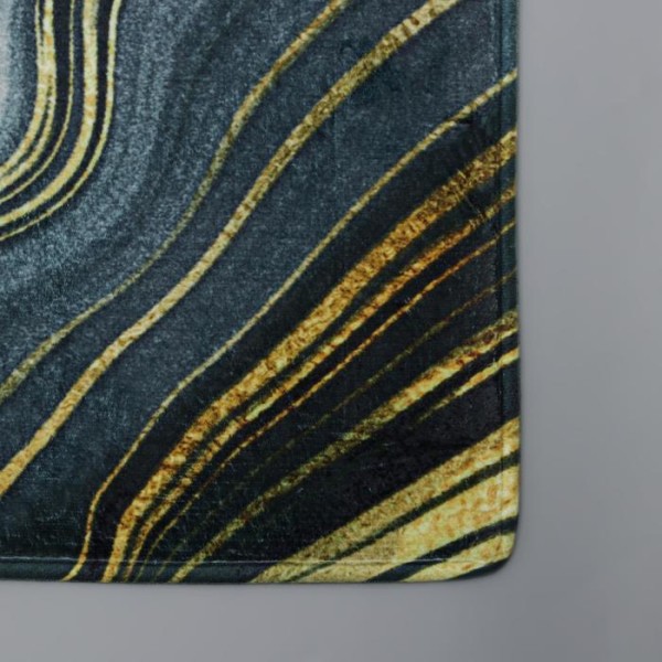 Коврик Доляна «Камень», 44×120 см, цвет малахитовый